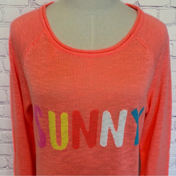 LILLY PULITZER Danette Long Sleeve Papaya Punch "Sunny" Sweater--L - Picture 9 of 14